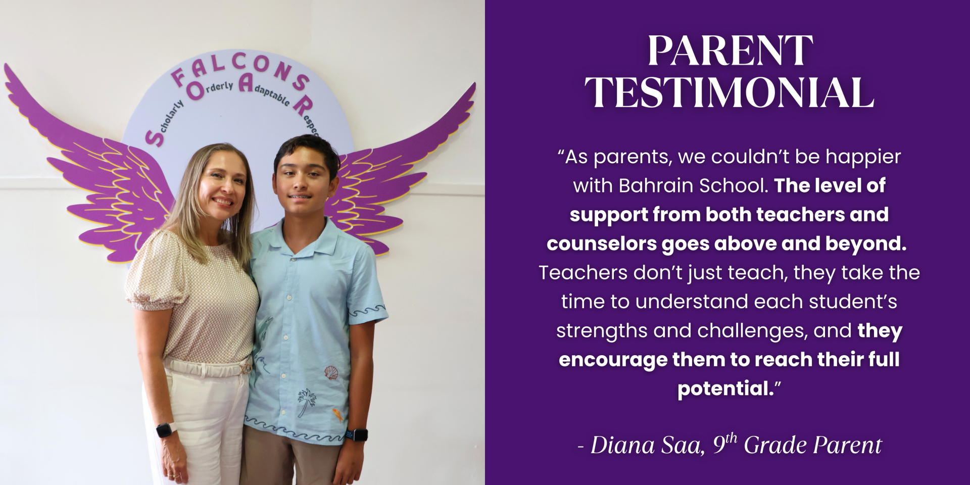 Parent Testimonial - Diana Saa